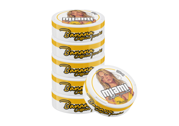 Miami Banana skonio kofeino pagalvėlės 200mg x10