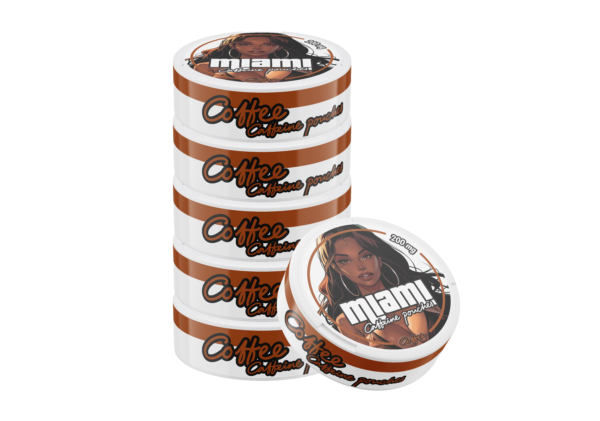 Miami Coffee skonio kofeino pagalvėlės 200mg x10