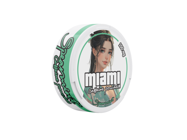 Miami Spearmint kofeino pagalvėlės 200mg x10 - Image 2