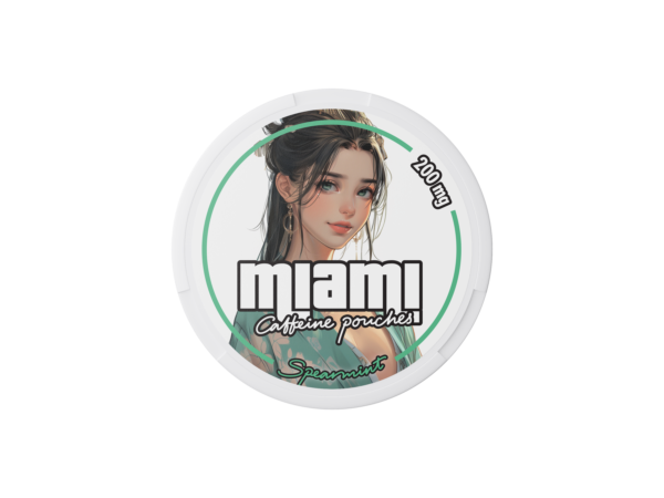Miami Spearmint kofeino pagalvėlės 200mg x10 - Image 3