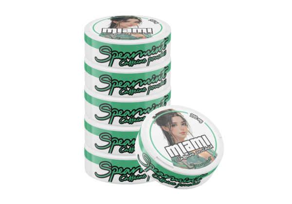 Miami Spearmint kofeino pagalvėlės 200mg x10