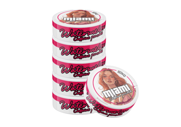 Miami Watermelon skonio kofeino pagalvėlės 200mg x10