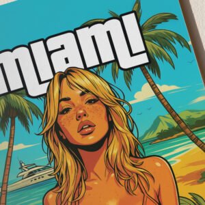 Miami Beach Mango Blonde plakatas