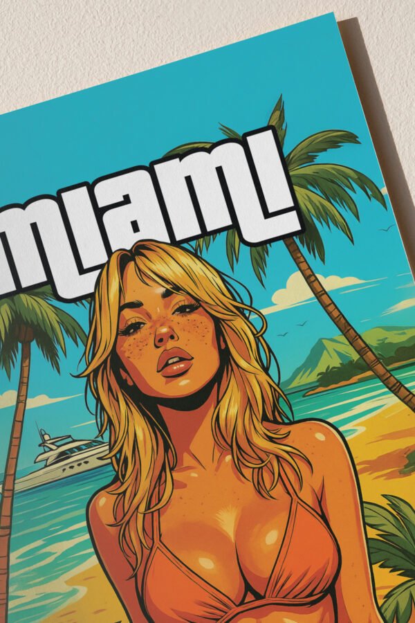 Miami Beach Mango Blonde plakatas